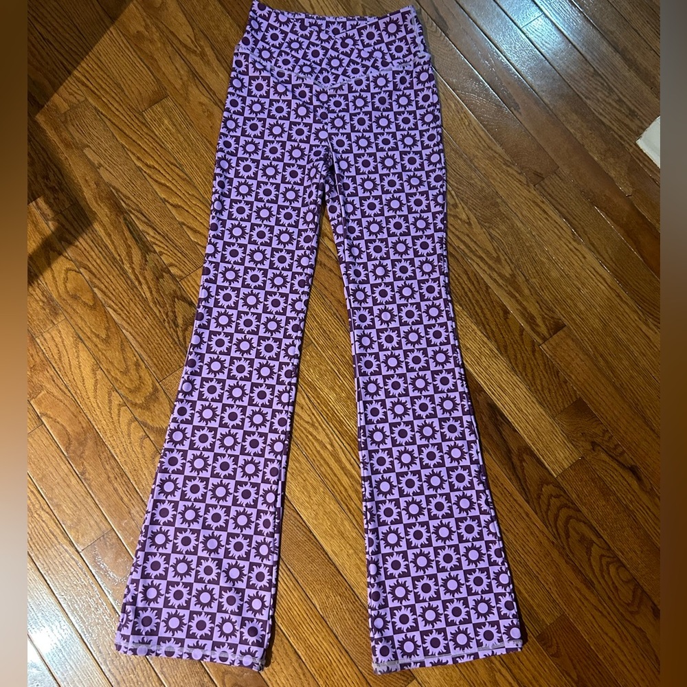 Pacsun purple sun flared leggings